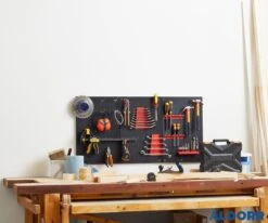 ALDORR Gereedschapswand - Aluminium Wandrek - Gereedschapsbord - Gereedschapshouder - 3 Stuks -Makita || Merkloos || Stanley Verkoopwinkel 1200x1000 17