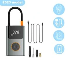 Draagbare Compressor Bandenpomp – 12V Luchtcompressor – Fiets, Auto Tot Camper – Elektrische Fietspomp