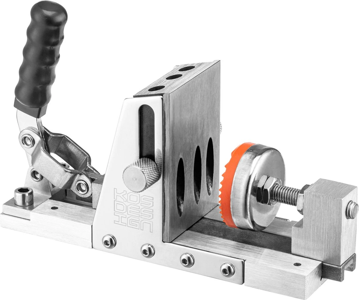 Pocket Hole Jig - Boormal - Hout Blind Verbinden - Volledig Van Metaal - Onzichtbare Verbinding - Kos Design 1 Pocket Hole Jig - Boormal - Hout Blind Verbinden - Volledig Van Metaal - Onzichtbare Verbinding - Kos Design