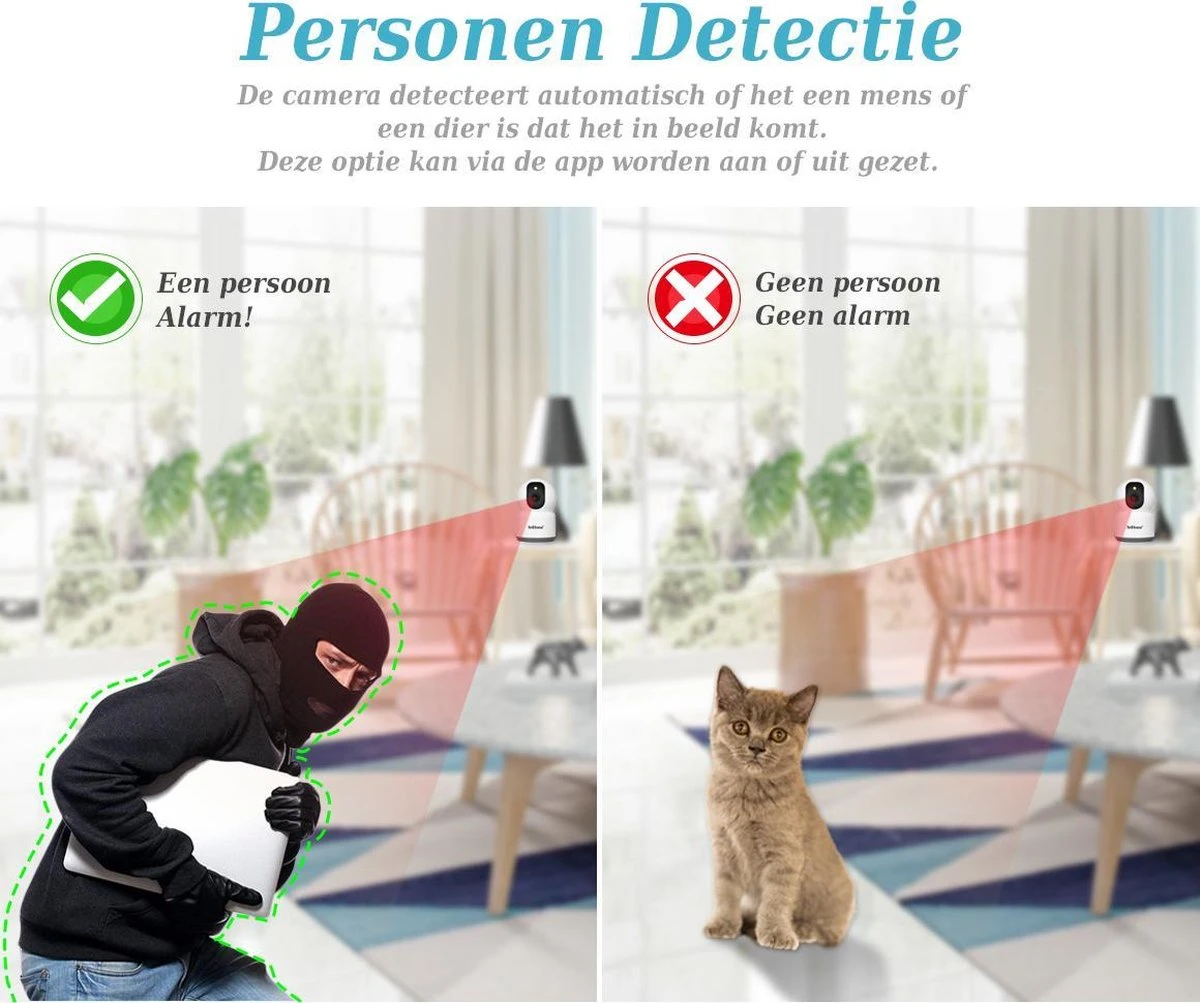 5Ghz 4MP Wifi IP Camera PTZ Bewakingscamera/babycamera Met Nachtvisie En SriHome App 7 5Ghz 4MP Wifi IP Camera PTZ Bewakingscamera/babycamera Met Nachtvisie En SriHome App - Afbeelding 7