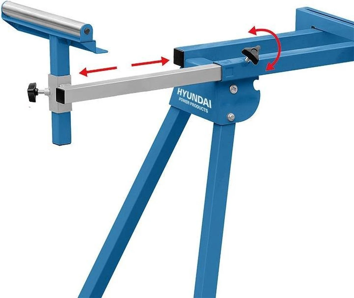 Hyundai Universeel Opvouwbaar Stalen Onderstel Voor Afkortzaag-machine 3 Hyundai Universeel Opvouwbaar Stalen Onderstel Voor Afkortzaag-machine - Afbeelding 3