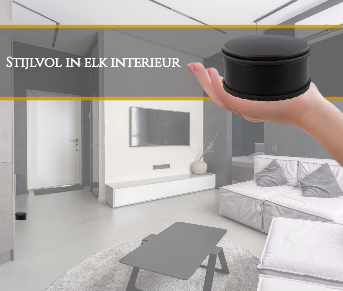 MESC Deurstopper Deurstop Deurstopper Binnen Deurbuffer Zwart - 1.1kg - 11x11x6cm 2 MESC Deurstopper Deurstop Deurstopper Binnen Deurbuffer Zwart - 1.1kg - 11x11x6cm - Afbeelding 2