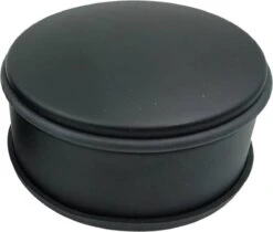 Merkloos Svenska Living - Deurstop - Ø11x5.5cm - Mat Zwart - Beschermrand - Staal - Deurstopper