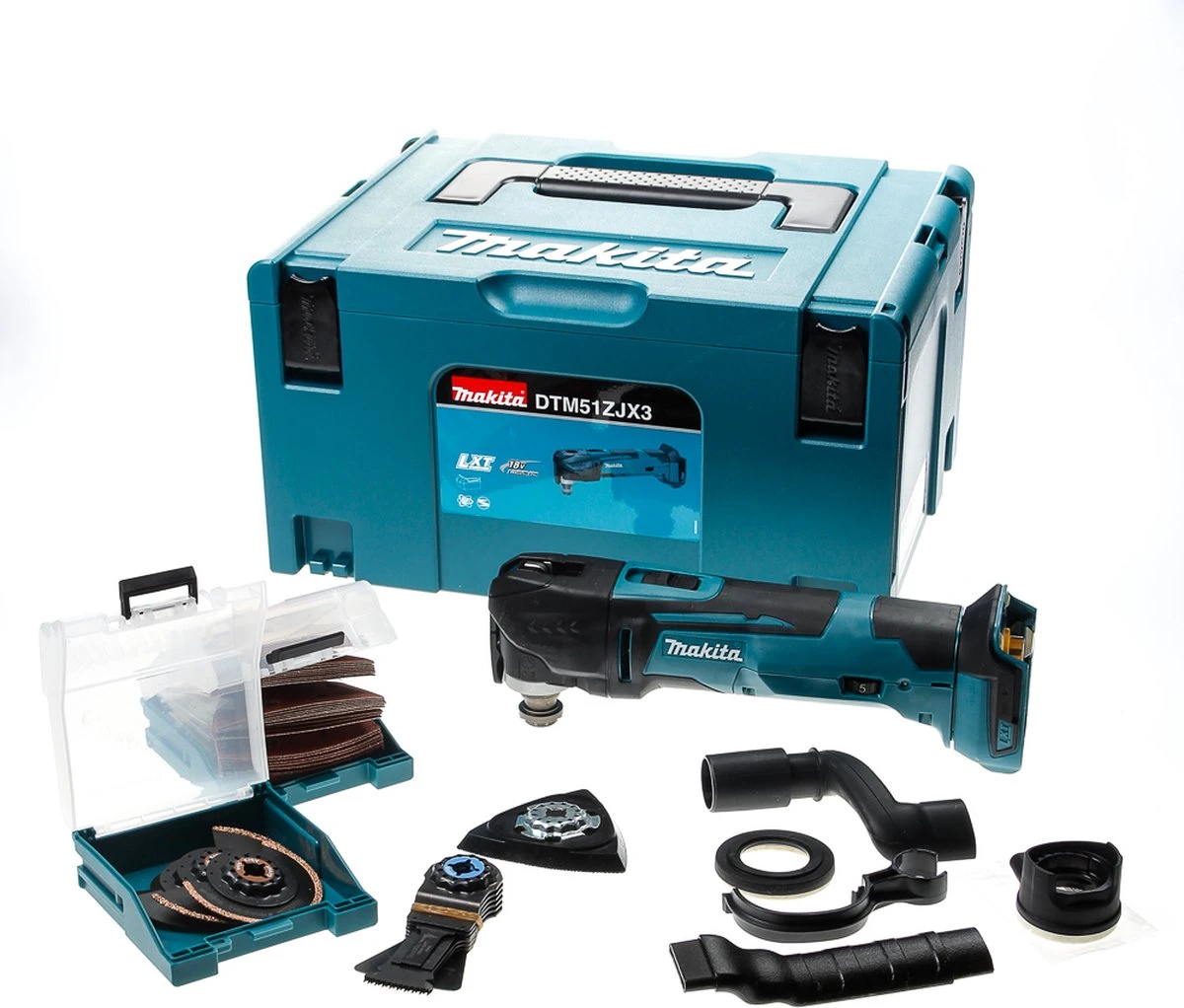 Makita DTM51ZJX3 Multitool - Oscillerend - 18 V - Incl. Koffer En 16 Accessoires - Losse Body (geleverd Zonder Accu En Lader) 8 Makita DTM51ZJX3 Multitool - Oscillerend - 18 V - Incl. Koffer En 16 Accessoires - Losse Body (geleverd Zonder Accu En Lader) - Afbeelding 8