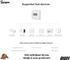 Sonoff - ZigBee - SNZB-04 - Deur En Raam Sensor - Draadloos - Sonoff ZigBee Bridge Vereist - Door & Window Sensor - Smarthome -Makita || Merkloos || Stanley Verkoopwinkel 1200x1022 14