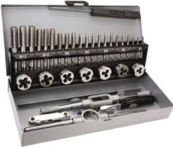 Weber Tools Professionele HSS Draadtapset En Draadsnijset Metrisch 32 Delige Tappenset In Metalen Opbergdoos