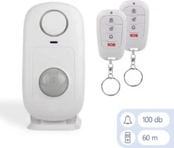 Smartwares SMA-40150 Alarmsysteem - Bewegingssensor - 60 M Bereik - 2 Afstandsbedieningen - 100 DB