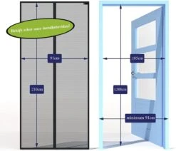 J-Pro Magnetisch Vliegengordijn - High Quality Glasvezel Deurhor - Deurgordijn - 210 X 91 Cm – Zwart -Makita || Merkloos || Stanley Verkoopwinkel 1200x1029 6
