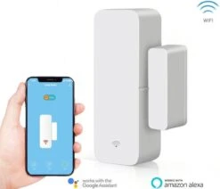 Smartlife - Slimme Bewegingssensor- Wifi Sensor-Raamsensor-Raam Beveiliger – Deur Beveiliger – Beveiliging Systeem – Alarm – Deur Sensor – Raam Sensor – Smart Life - Wireless- Alarmsysteem – Verbinden Met Alexa