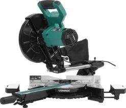VONROC PRO Afkortzaag - Kapzaag - Verstekzaag – 2200W - Ø255mm – Zaagt Hout, Kunststof En Metaal – Instelbare Snelheid – Zaagcapaciteit 340mm –Verstelbare Tafelverbreders – Trekfunctie – Kantelbaar – Lengtestop - Incl. Zaagblad, Laser & LED 15 VONROC PRO Afkortzaag - Kapzaag - Verstekzaag – 2200W - Ø255mm – Zaagt Hout, Kunststof En Metaal – Instelbare Snelheid – Zaagcapaciteit 340mm –Verstelbare Tafelverbreders – Trekfunctie – Kantelbaar – Lengtestop - Incl. Zaagblad, Laser & LED -Makita || Merkloos || Stanley Verkoopwinkel 1200x1033 4
