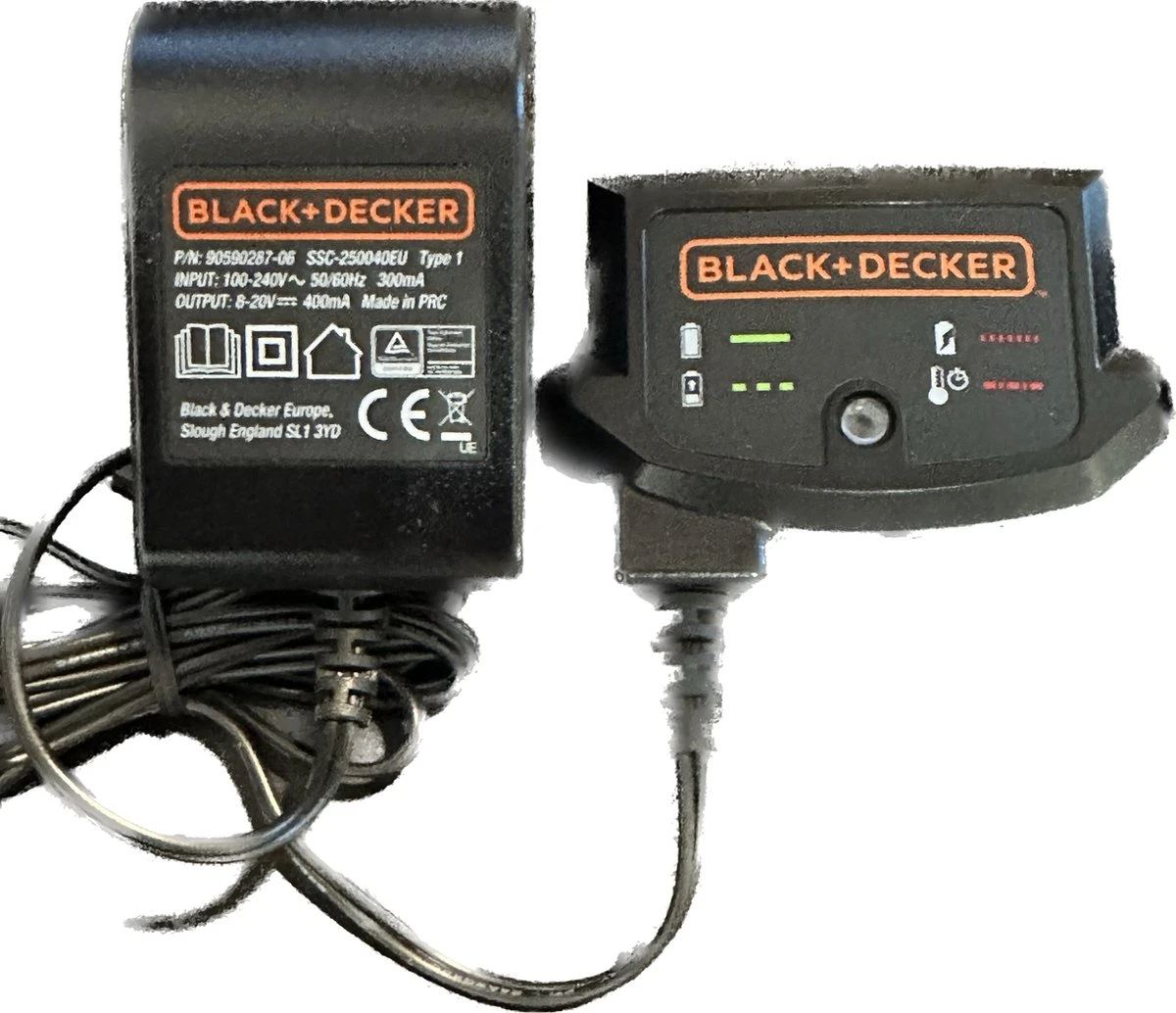 Black & Decker Black & Decker Oplader Acculader Voor Elektrisch Gereedschap ASD184, GTC1845L20, ST1823 9059028706 1 Black & Decker Black & Decker Oplader Acculader Voor Elektrisch Gereedschap ASD184, GTC1845L20, ST1823 9059028706