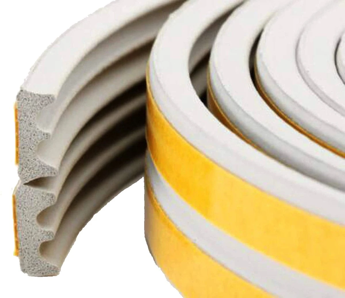 Nordevik® Tochtstrip 12 Meter - Zelfklevend - Energiebesparing - Voor Ramen En Deuren - E-profiel Tochtstopper - Tochtband - Tochtwering - Hoogwaardig Foam - Woning Verduurzamen - 4 X 9mm 2 Nordevik® Tochtstrip 12 Meter - Zelfklevend - Energiebesparing - Voor Ramen En Deuren - E-profiel Tochtstopper - Tochtband - Tochtwering - Hoogwaardig Foam - Woning Verduurzamen - 4 X 9mm - Afbeelding 2
