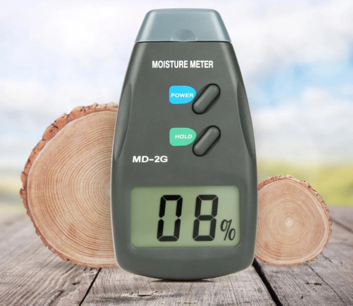 Merkloos Digitale Vochtmeter Voor Hout / Haardhout - Houtvochtmeter / Vochtigheidsmeter 3 Merkloos Digitale Vochtmeter Voor Hout / Haardhout - Houtvochtmeter / Vochtigheidsmeter - Afbeelding 3