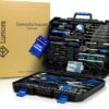 Lumora - 179 Delige Gereedschapsset - Reparatie - Gereedschapskoffer - Gereedschapskist - Schroevendraaierset - Rolmaat - Tang - Waterpas - Hamer - Sleutelset - Cadeau Voor Mannen - Housewarming Cadeau - Pasen