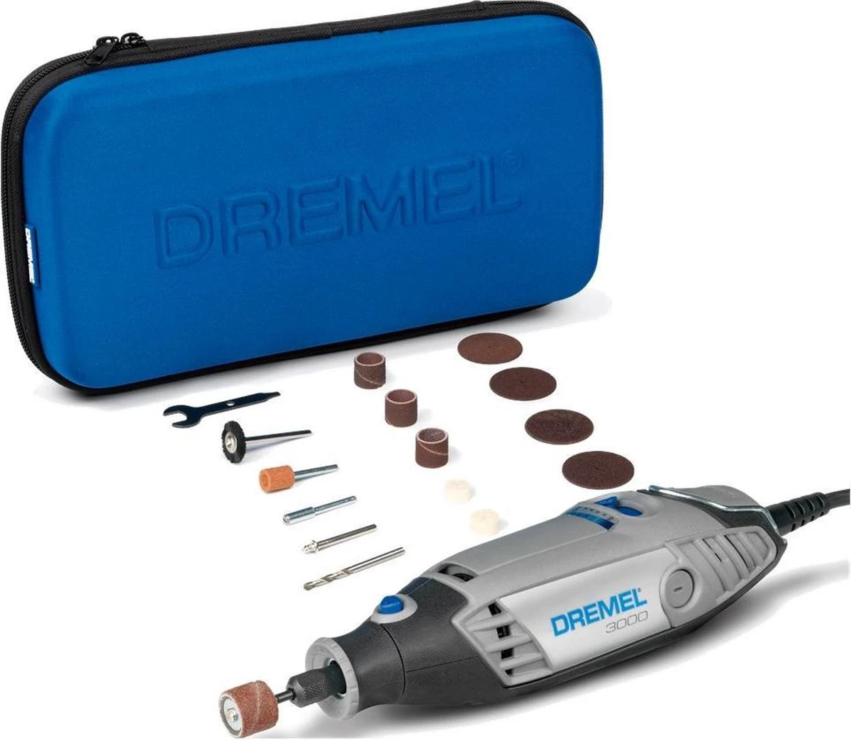 Dremel 3000 Multitool - Roterend - 130 W - Met 15 Accessoires En Etui 9 Dremel 3000 Multitool - Roterend - 130 W - Met 15 Accessoires En Etui - Afbeelding 9
