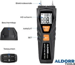 ALDORR Tools - Vochtmeter - Vochtigheidsmeter Voor Hout/wanden/bouwmateriaal - Incl 2x AAA Batterijen - LCD Display -Makita || Merkloos || Stanley Verkoopwinkel 1200x1045 1