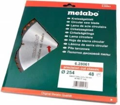 Metabo 628061000 Precision Cut Cirkelzaagblad - 254 X 30 X 48T - Hout -Makita || Merkloos || Stanley Verkoopwinkel 1200x1050 5