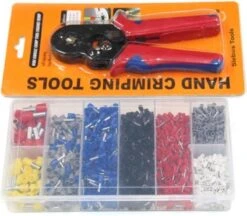 Slebus Tools - Adereindhulstang Incl. 1200 Adereindhulzen - Krimptang - Kabelschoentang - 0.25/10mm² -Makita || Merkloos || Stanley Verkoopwinkel 1200x1051 1