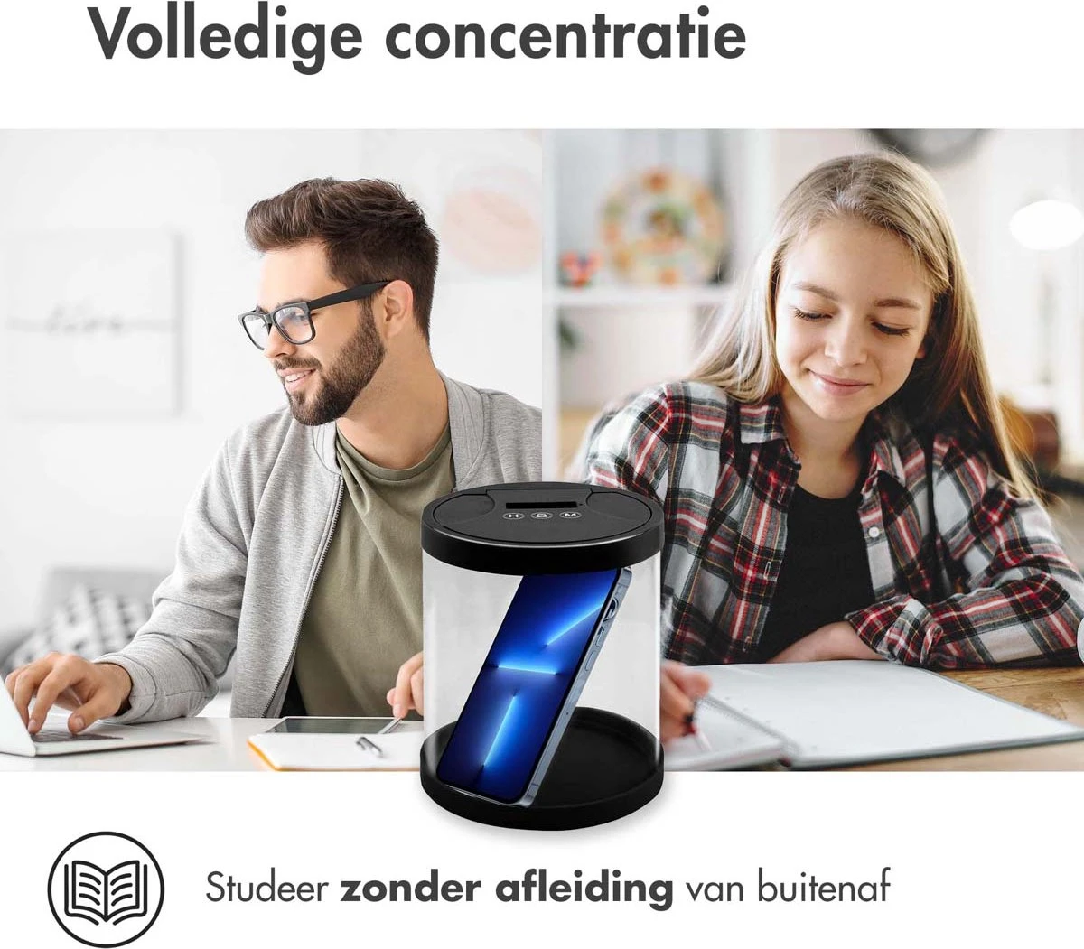 IMoshion Telefoon Kluis Met Tijdslot - Elektronische Telefoonkluis - Focus Box - Geen Afleiding En Bewezen Effectief - Zwart 5 IMoshion Telefoon Kluis Met Tijdslot - Elektronische Telefoonkluis - Focus Box - Geen Afleiding En Bewezen Effectief - Zwart - Afbeelding 5