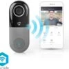 Nedis SmartLife Videodeurbel - Wi-Fi - Transformator - Android™ / IOS - Full HD 1080p - Cloud Opslag (optioneel) / MicroSD (niet Inbegrepen) - IP54 - Met Bewegingssensor - Nachtzicht - Grijs / Zwart