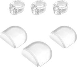 Deurstoppers Voor Binnen - 3x Zelfklevende Transparante Deurstopper | 3x Deurbuffer / Muurbeschermer