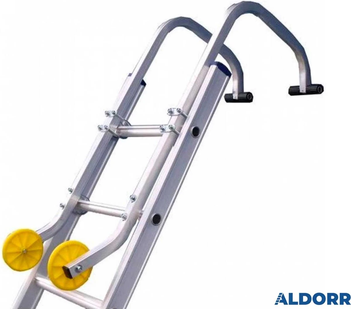 ALDORR Aluminium Nokhaak Met Wielen - Geschikt Voor Alle Ladders 2 ALDORR Aluminium Nokhaak Met Wielen - Geschikt Voor Alle Ladders - Afbeelding 2