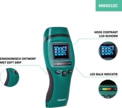 VONROC PRO Vochtmeter – Professioneel Gebruik – Accuraat – Hoog Contrast LCD Met Achtergrondverlichting -Makita || Merkloos || Stanley Verkoopwinkel 1200x1057 3