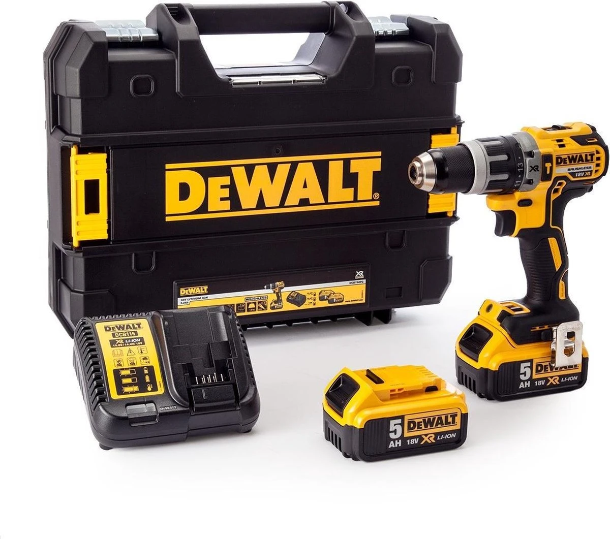 DeWalt DCD796P2 Accu Klopboormachine - 18V - 2 Accu's 1 DeWalt DCD796P2 Accu Klopboormachine - 18V - 2 Accu's
