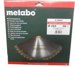 Metabo 628061000 Precision Cut Cirkelzaagblad - 254 X 30 X 48T - Hout -Makita || Merkloos || Stanley Verkoopwinkel 1200x1064 3
