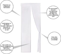 O’DADDY® Deurgordijn – Vliegengordijn - Magnetisch - Deluxe 92 X 230 Cm – Witte Hor – Dikke Gordijnstof -Makita || Merkloos || Stanley Verkoopwinkel 1200x1064 8