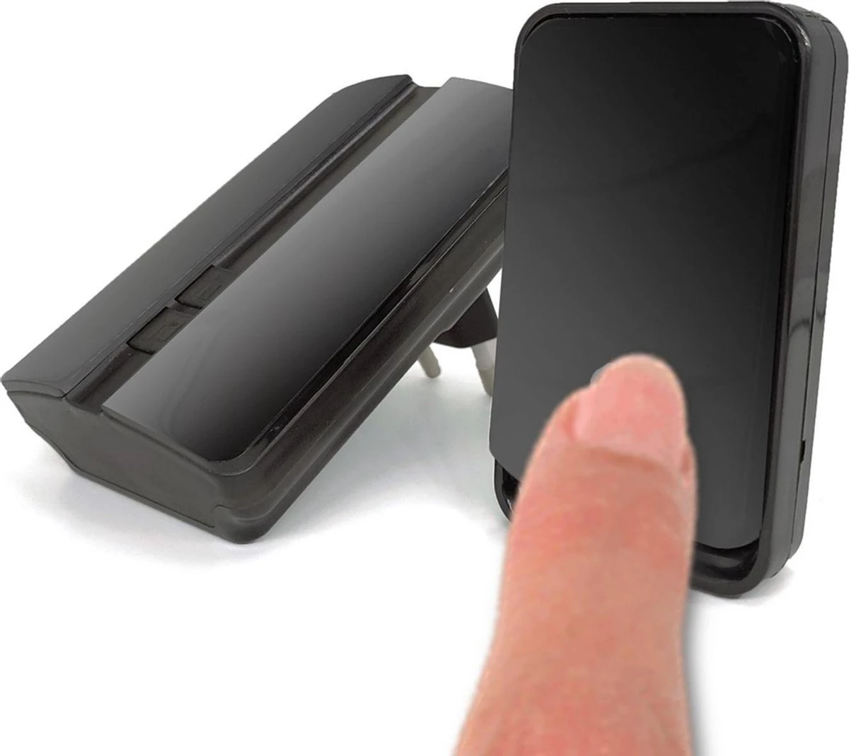 Bell4U Draadloze Deurbel Met 2 Ontvangers - Plug & Play - Beldrukker Heeft Geen Batterijen Nodig - IP55 Waterdicht - Zwart 3 Bell4U Draadloze Deurbel Met 2 Ontvangers - Plug & Play - Beldrukker Heeft Geen Batterijen Nodig - IP55 Waterdicht - Zwart - Afbeelding 3