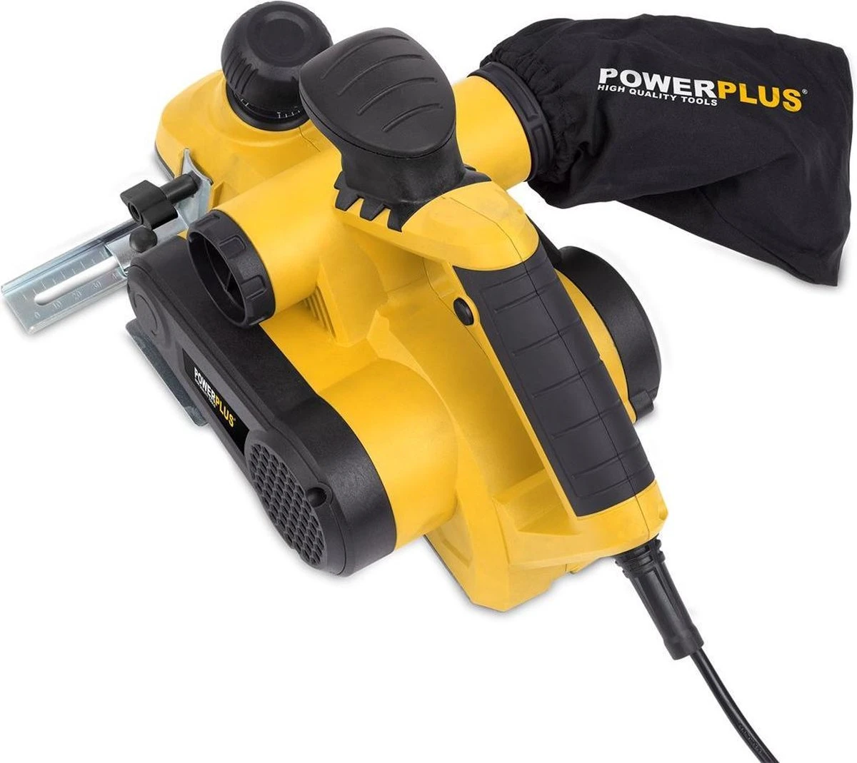 Powerplus POWX1110 Schaafmachine - 900W - Zijgeleider - Schaafdiepte - Breedte Instelling - Opvangzak - Incl. 2 Messen En Opbergkoffer 3 Powerplus POWX1110 Schaafmachine - 900W - Zijgeleider - Schaafdiepte - Breedte Instelling - Opvangzak - Incl. 2 Messen En Opbergkoffer - Afbeelding 3