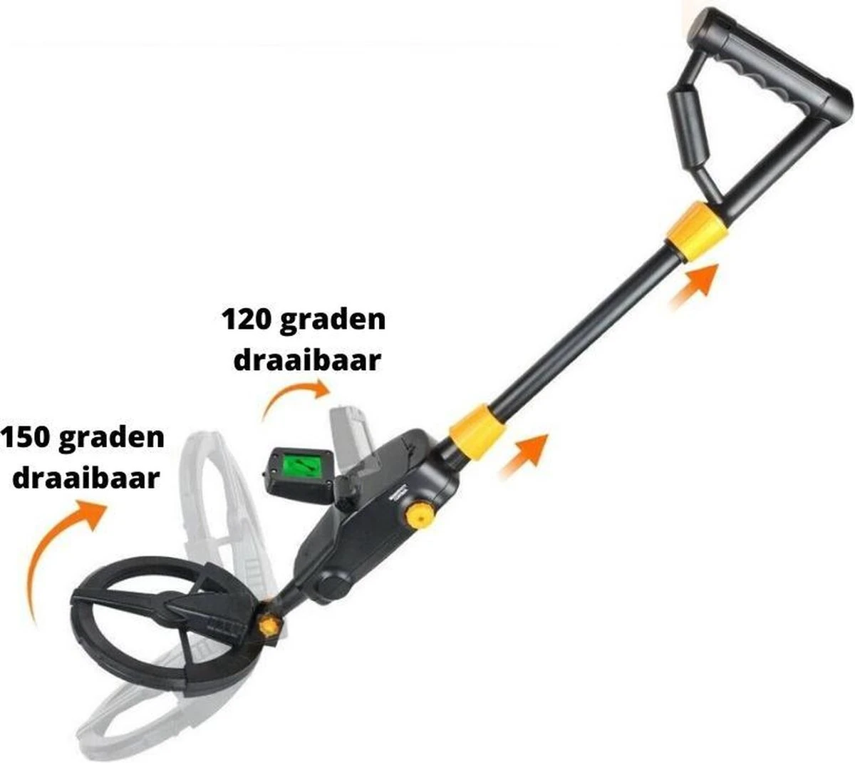 Hunter® Metaaldetector | Draaibaar En Verstelbaar | Detectie Apparaat | Ultra Lichtgewicht | LCD Display | Zoekspoel Waterdicht | Kinderen En Volwassenen | Munten Zoeken | Grote Precisie | Schatzoeken | Goud Vinden 5 Hunter® Metaaldetector | Draaibaar En Verstelbaar | Detectie Apparaat | Ultra Lichtgewicht | LCD Display | Zoekspoel Waterdicht | Kinderen En Volwassenen | Munten Zoeken | Grote Precisie | Schatzoeken | Goud Vinden - Afbeelding 5