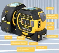 Levabe 3 In 1 Slimme Rolmaat - Digitale Laser - Afstandsmeter 40M - Elektronische Metrische Systeem - 5M Meetlint - Roestvrij - Display -Makita || Merkloos || Stanley Verkoopwinkel 1200x1071 2