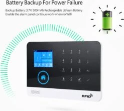 Hozard® Alarmsysteem | Met Sirene | Smart Home Beveiligingssysteem | Draadloos | Wifi Alarm | LCD Scherm | Incl RFID Tags- Draadloze Smart Home Beveiligingssysteem - Premium Pakket -Makita || Merkloos || Stanley Verkoopwinkel 1200x1073 11