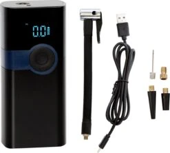 Accu Bandenpomp Incl. Powerbank - Fiets - Elektrische Bandenpomp - Luchtpomp - Draagbaar - Elektrische Fietspomp - Bandenpomp - Compressor - USB Oplaadbaar