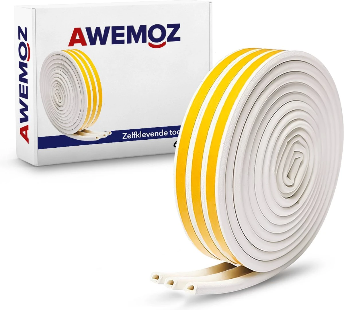 AWEMOZ Tochtband 12 Meter Lang - Tochtband Zelfklevend - Tochtstrips Voor Deuren - Zelfklevend - Tochtstopper - Tochtrol - Tochtstrip - Tochtwering - Hoogwaardig Foam 6 AWEMOZ Tochtband 12 Meter Lang - Tochtband Zelfklevend - Tochtstrips Voor Deuren - Zelfklevend - Tochtstopper - Tochtrol - Tochtstrip - Tochtwering - Hoogwaardig Foam - Afbeelding 6