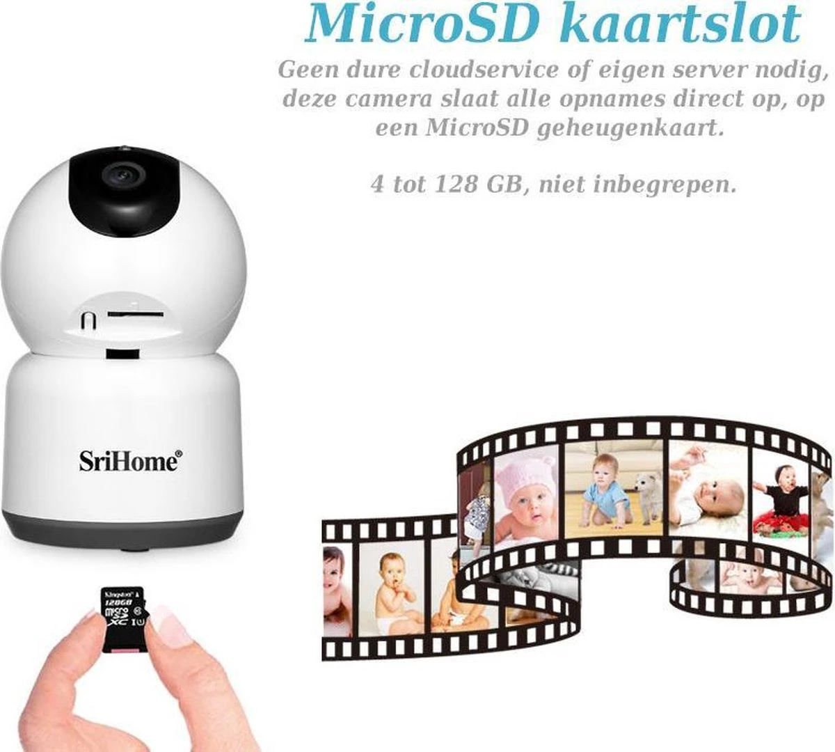 5Ghz 4MP Wifi IP Camera PTZ Bewakingscamera/babycamera Met Nachtvisie En SriHome App 10 5Ghz 4MP Wifi IP Camera PTZ Bewakingscamera/babycamera Met Nachtvisie En SriHome App - Afbeelding 10