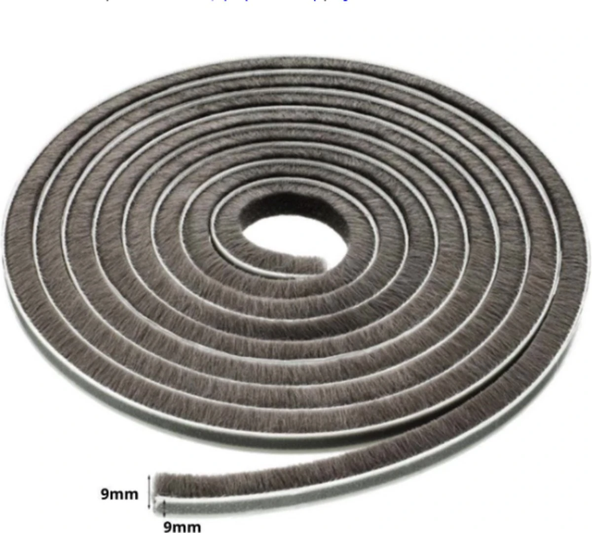 Merkloos Tochtstrips Voor Deuren - Tochtband - Tochtstopper - Raam En Deur - Tochtborstel - Deurborstel Zelfklevend - Grijs - 5M - 9mm 9mm 5 Merkloos Tochtstrips Voor Deuren - Tochtband - Tochtstopper - Raam En Deur - Tochtborstel - Deurborstel Zelfklevend - Grijs - 5M - 9mm 9mm - Afbeelding 5