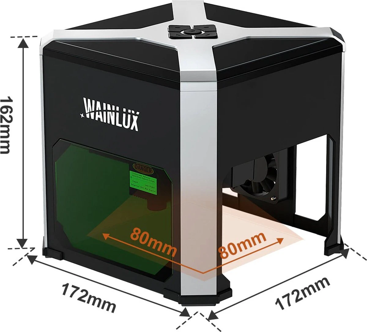 Laser Graveermachine - Laser Cutter Wifi Bestuurbaar - Graveermachine Makkelijk Te Installeren - Zwart / 1 6 Laser Graveermachine - Laser Cutter Wifi Bestuurbaar - Graveermachine Makkelijk Te Installeren - Zwart / 1 - Afbeelding 6
