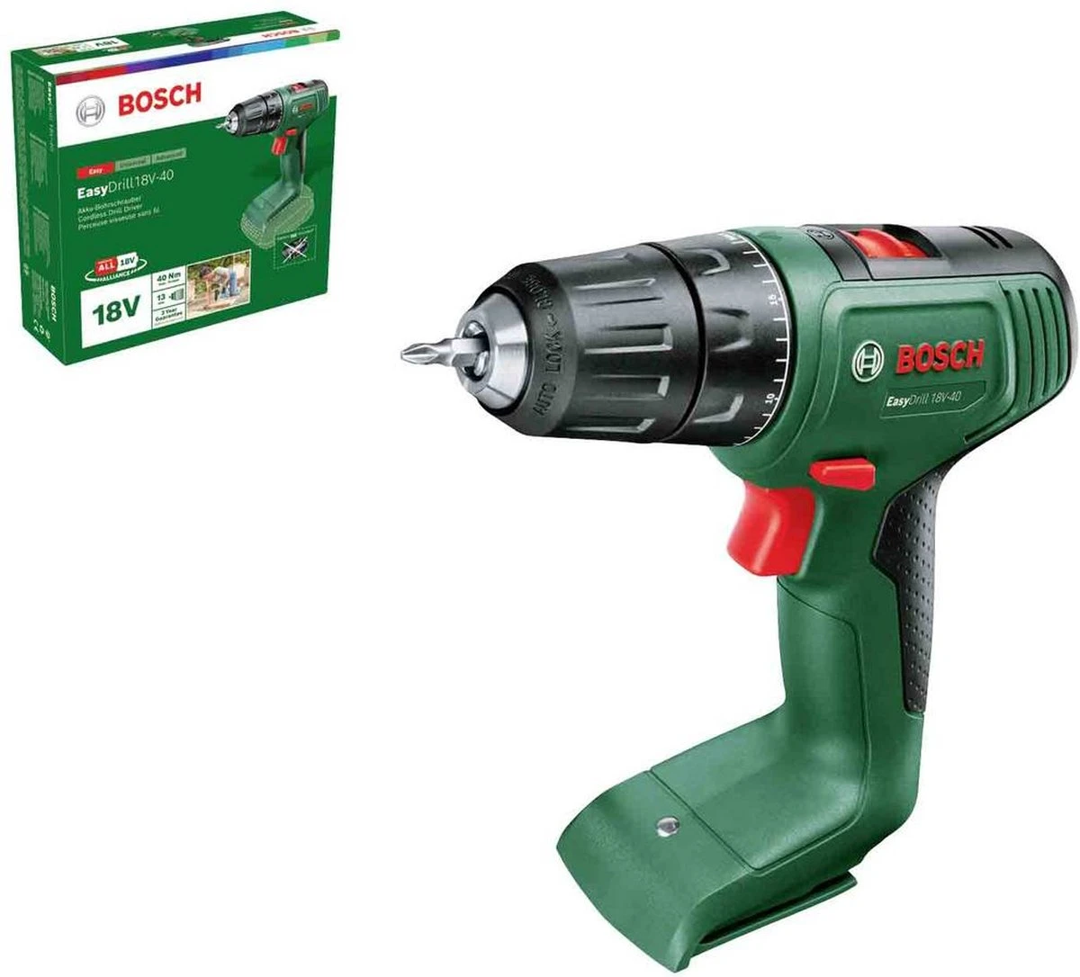 Bosch EasyDrill 18V-40 Accuboormachine - Zonder Accu En Lader 1 Bosch EasyDrill 18V-40 Accuboormachine - Zonder Accu En Lader
