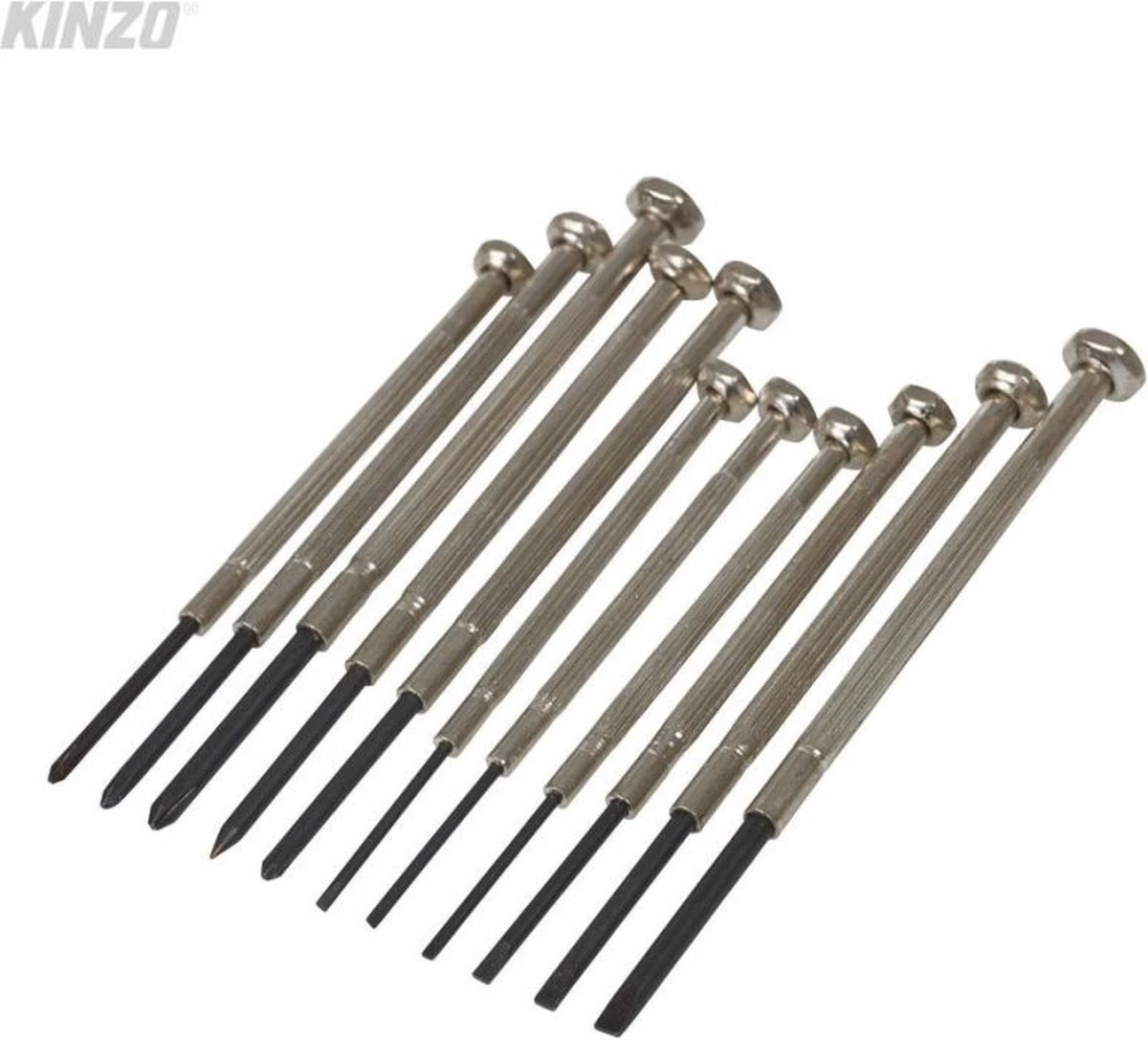 Kinzo 11-delige Precisie Schroevendraaier 1 Kinzo 11-delige Precisie Schroevendraaier