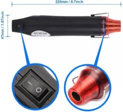 MMOBIEL Heteluchtpistool / Verfafbrander 300W 200°C – Hittepistool – Heatgun – Warmtepistool 7 MMOBIEL Heteluchtpistool / Verfafbrander 300W 200°C – Hittepistool – Heatgun – Warmtepistool -Makita || Merkloos || Stanley Verkoopwinkel 1200x1093 11