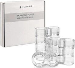 Navaris Deurklinkbuffer - 8 Stuks - Transparante Flexibele Deurstopper - Muurbeschermer Om Over Deurhendel Te Schuiven - Deurgreepbuffer Zonder Boren -Makita || Merkloos || Stanley Verkoopwinkel 1200x1094 16