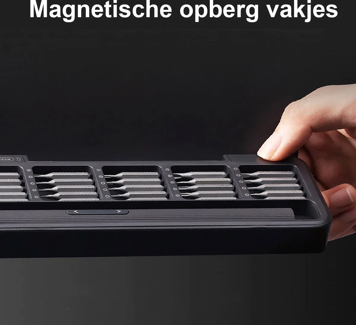 Hoto - Precisie Elektrische Schroevendraaier Set + Magnetische Mat – 25 Bits Hoge Kwaliteit - USB-C Oplaadbaar – Voor Professionele Reparatie - Zwart 7 Hoto - Precisie Elektrische Schroevendraaier Set + Magnetische Mat – 25 Bits Hoge Kwaliteit - USB-C Oplaadbaar – Voor Professionele Reparatie - Zwart - Afbeelding 7