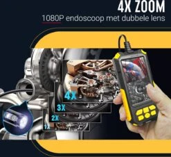 Endoscoop Camera Dual Lens Inspectiecamera 10M – Full HD – 4.5” Scherm – Luxe Opbergtas - IP68 Waterdicht – Incl. Micro SD Kaart 32GB -Makita || Merkloos || Stanley Verkoopwinkel 1200x1098 3