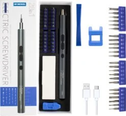 MMOBIEL Precisie Elektrische Schroevendraaier Set – 28-in-1 Automatische Schroevendraaier Set Met LED Licht