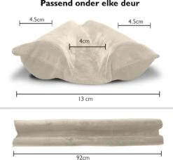 Dieux® - Tochtstrip - Lichtgrijs - Tochtstrips Voor Deuren - Tochtstopper - Tochtrol Deur - Dubbelzijdig - Aanpasbaar - Tochthond - Tochtkussen - Tochtband - Duurzaam - Isolatie - Housewarming Cadeau -Makita || Merkloos || Stanley Verkoopwinkel 1200x1107 21