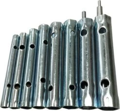 Pijpsleutelset Met 2 Wringstaven - 6-22 Mm - 10-delig