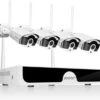 Merkloos CCTV - Beveiligingscamera Set Met 4 Cameras Outdoor Buiten - Home Security Camera Systeem - Wifi Camera Set - Video + Audio-opname - Beveiligingscamera - 4 Camera’s - Nachtzicht - Motion Detector